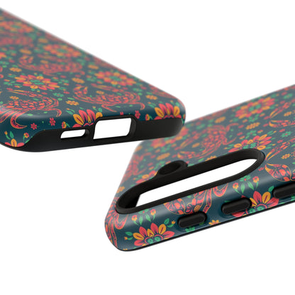 Tough Cases, Cancer, Zodiac v4, Flower Pattern