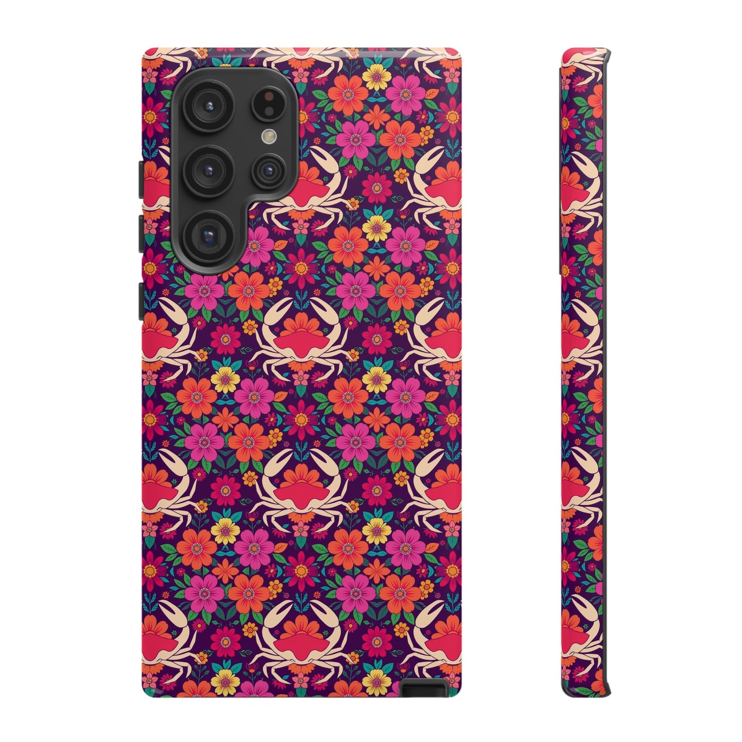 Tough Cases, Cancer, Zodiac v1, Flower Pattern