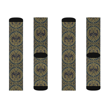 Sublimation Socks, Cancer, Zodiac, Pattern