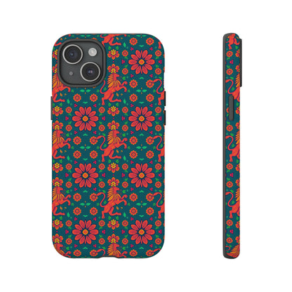 Tough Cases, Leo, Zodiac v2, Flower Pattern