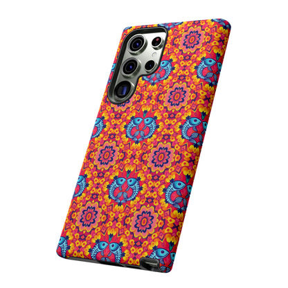 Tough Cases, Pisces, Zodiac v1, Flower Pattern