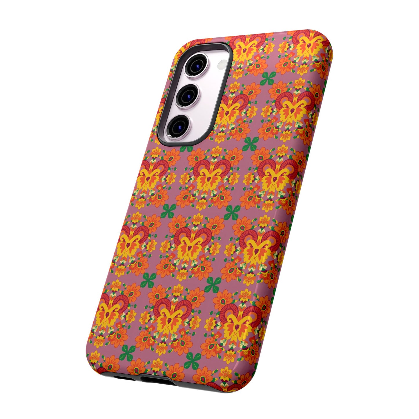 Tough Cases, Aries, Zodiac v1, Flower Pattern