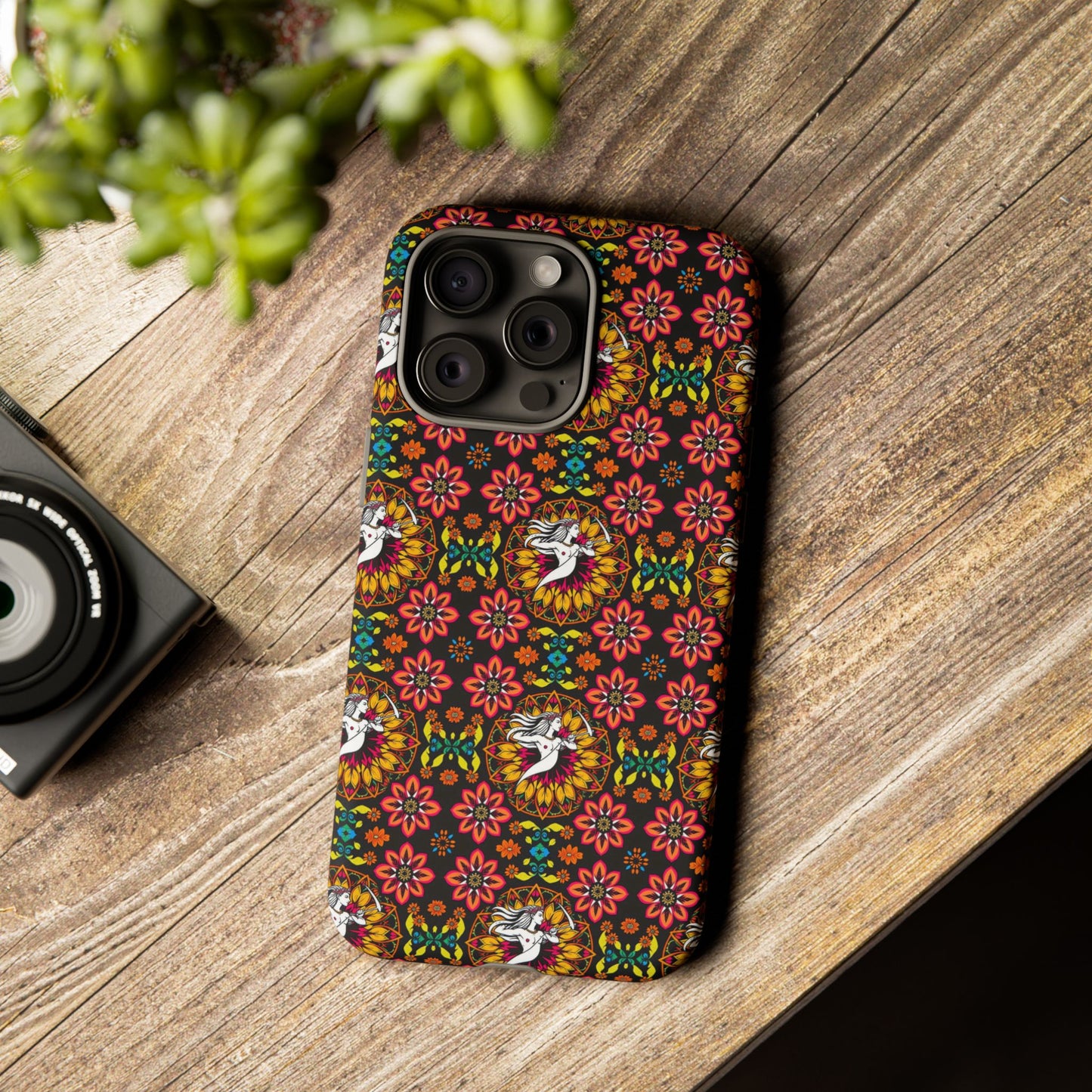 Tough Cases, Sagittarius, Zodiac v2, Flower Pattern