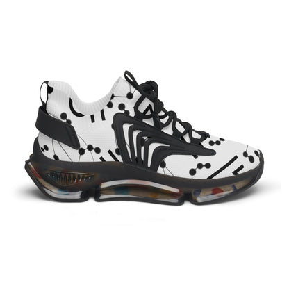 Women's Mesh Sneakers, Constellation & Symbol, Libra Zodiac Sign, AOP