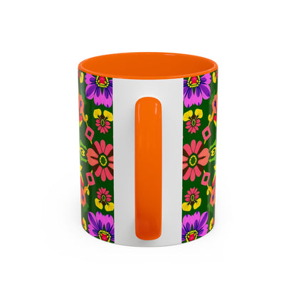 Accent Coffee Mug, Libra, Zodiac, Flower Pattern, (11, 15oz)