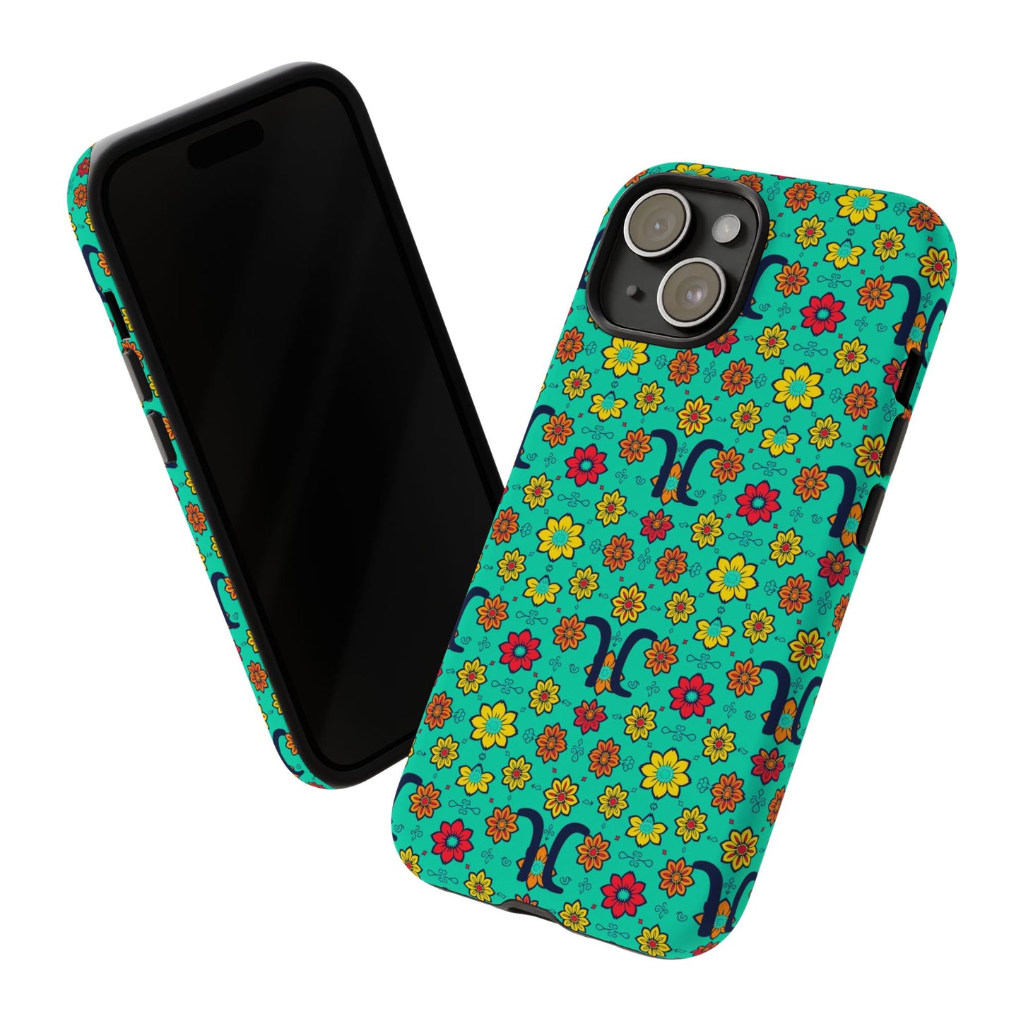 Tough Cases, Aquarius, Zodiac v2, Flower Pattern
