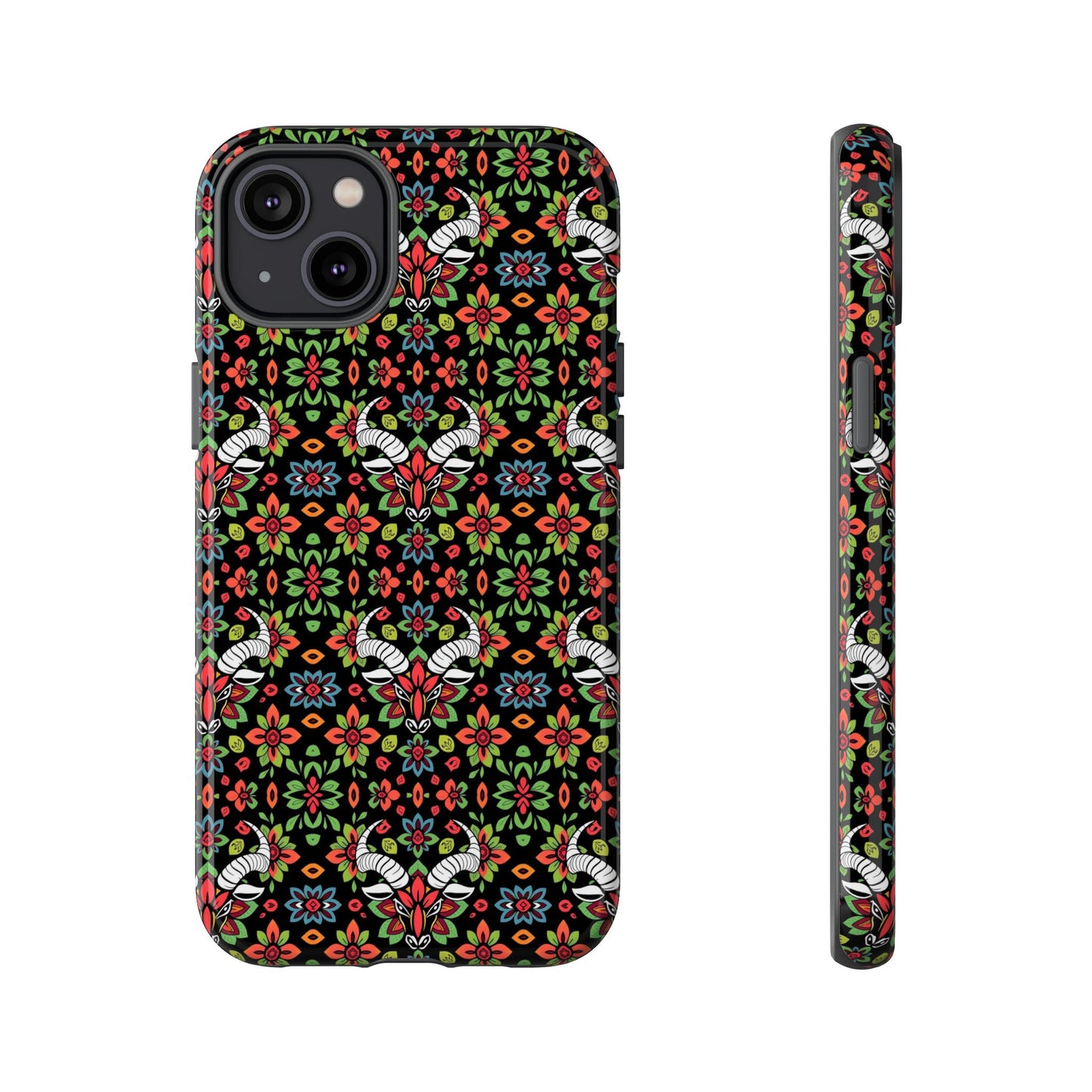 Tough Cases, Taurus, Zodiac v2, Flower Pattern