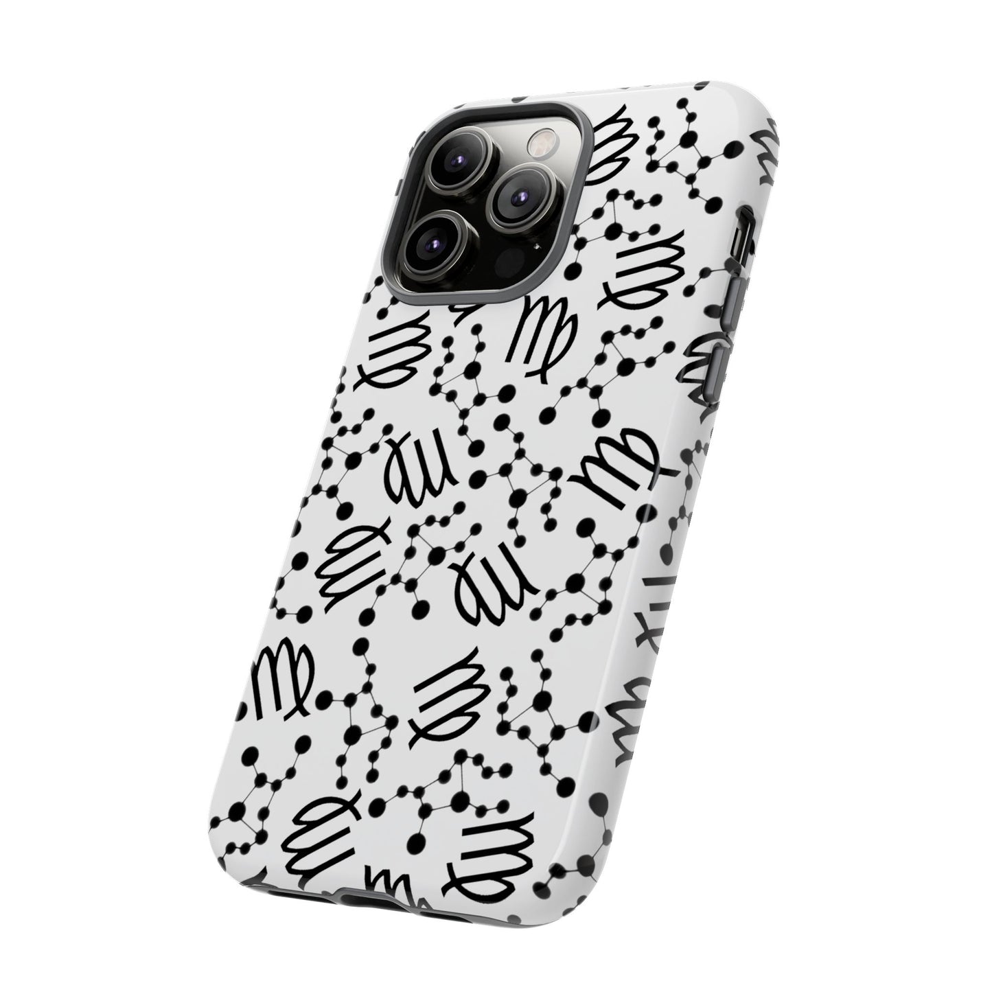 Tough Cases with the Virgo Zodiac sign for iPhone, Samsung Galaxy, and Google Pixel devices