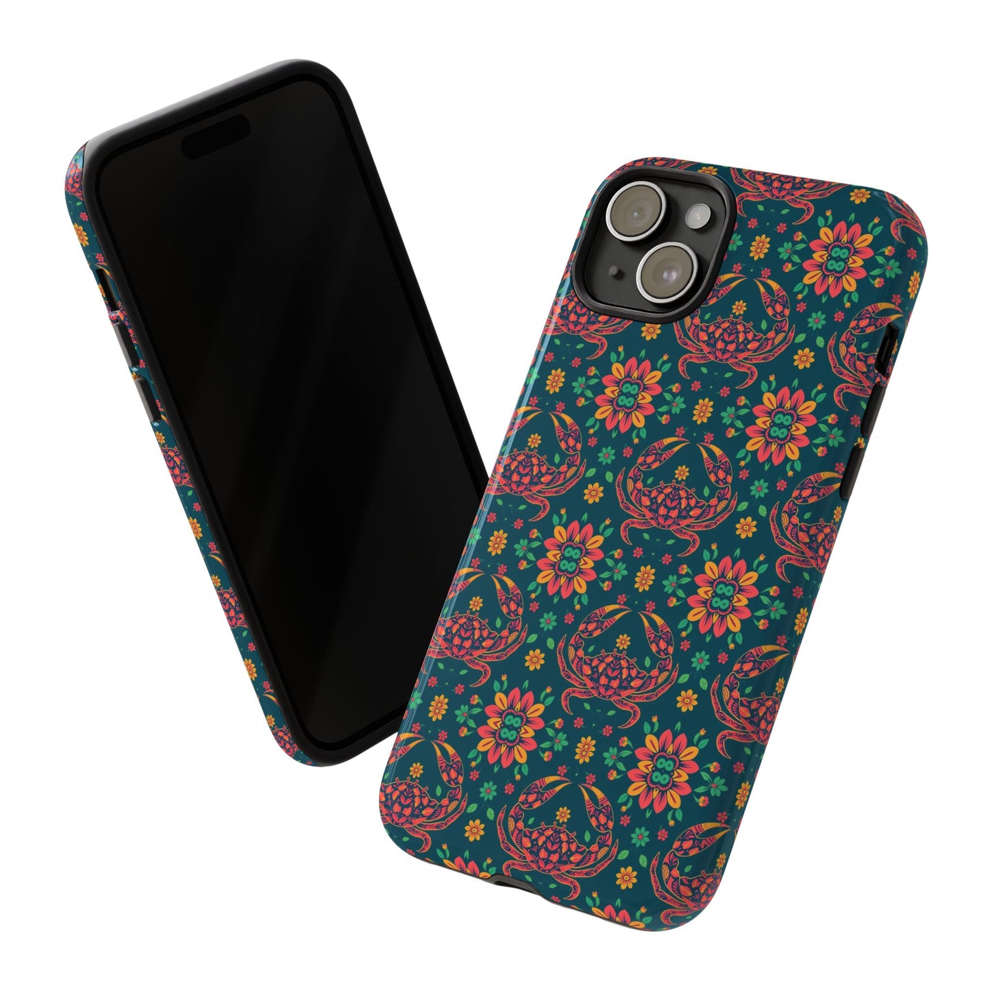 Tough Cases, Cancer, Zodiac v4, Flower Pattern