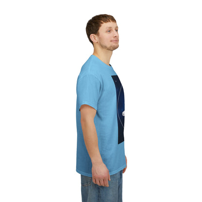 Unisex Heavy Cotton T-Shirt, Space Lion v1, Leo Zodiac Design