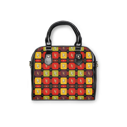 Shoulder Handbag, Sagittarius, Zodiac v4, Shapes Pattern