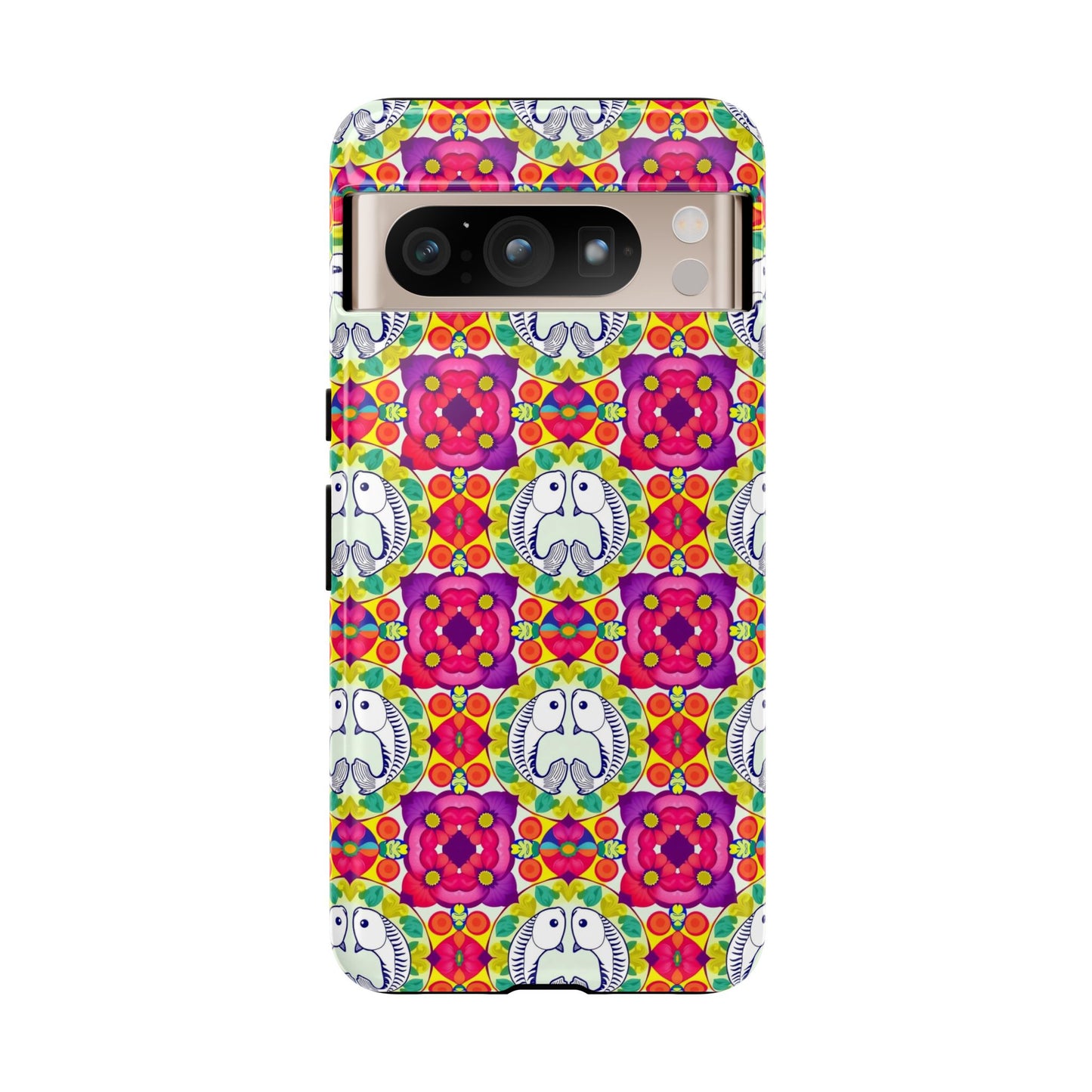 Tough Cases, Pisces, Zodiac v2, Flower Pattern