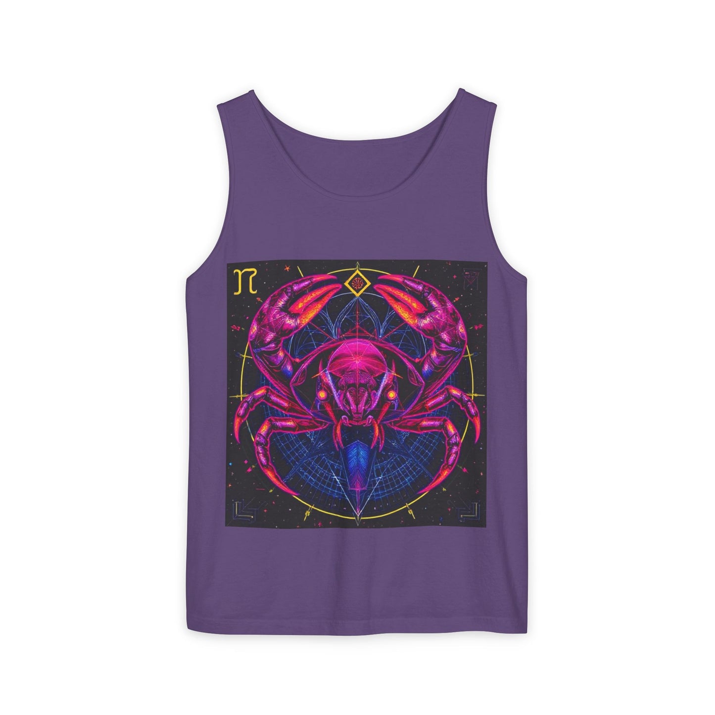 Unisex Garment-Dyed, Tank Top, Cancer, Pop Art, 100% US cotton