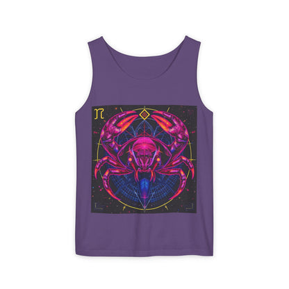 Unisex Garment-Dyed, Tank Top, Cancer, Pop Art, 100% US cotton