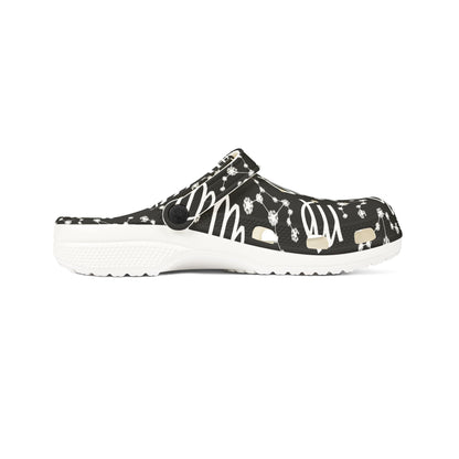 EVA Foam Rubber Shoes (AOP), Material 100% EVA, Virgo Zodiac Design