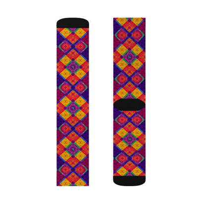 Sublimation Socks, Virgo, Zodiac v1, Shapes Pattern