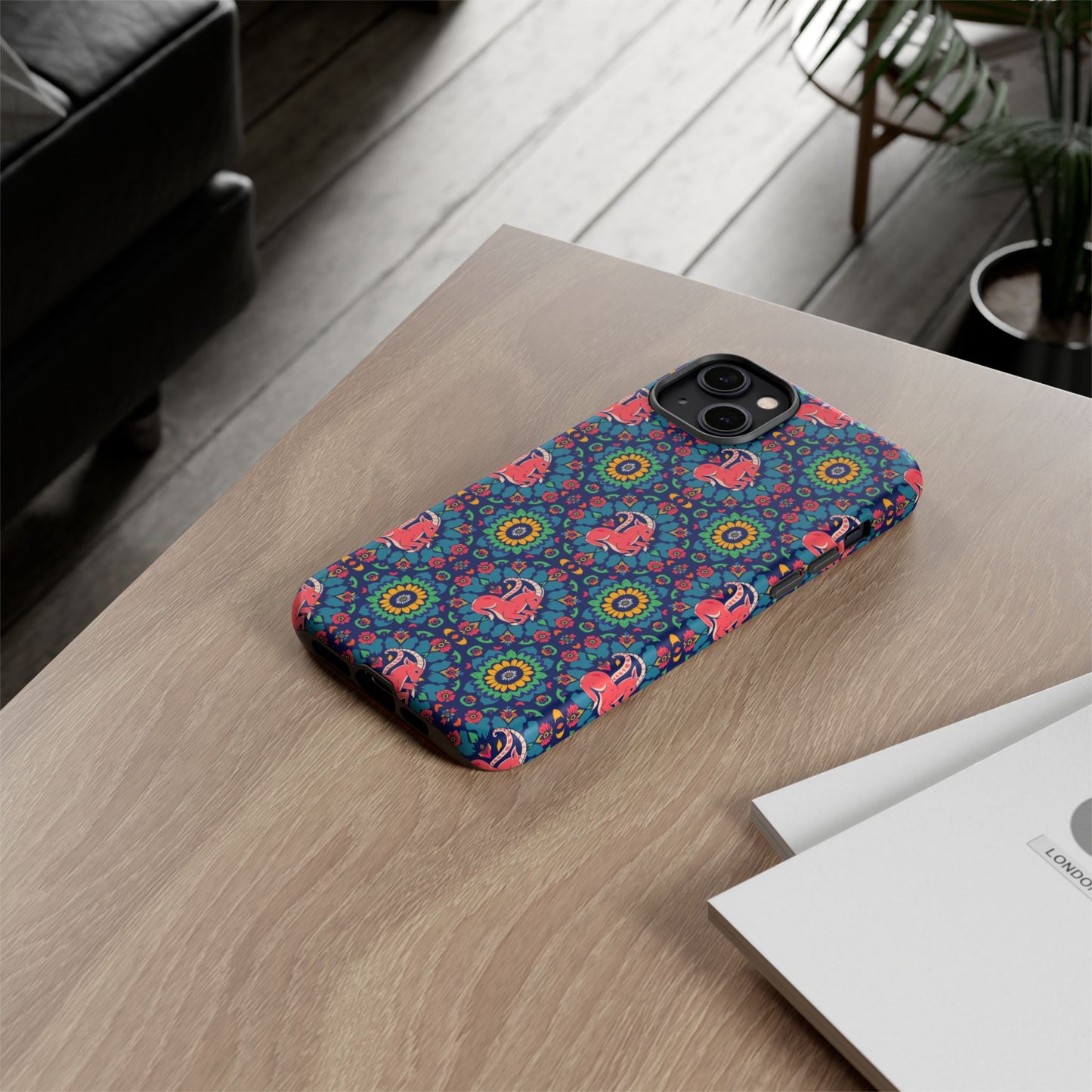 Tough Cases, Capricorn, Zodiac v1, Flower Pattern