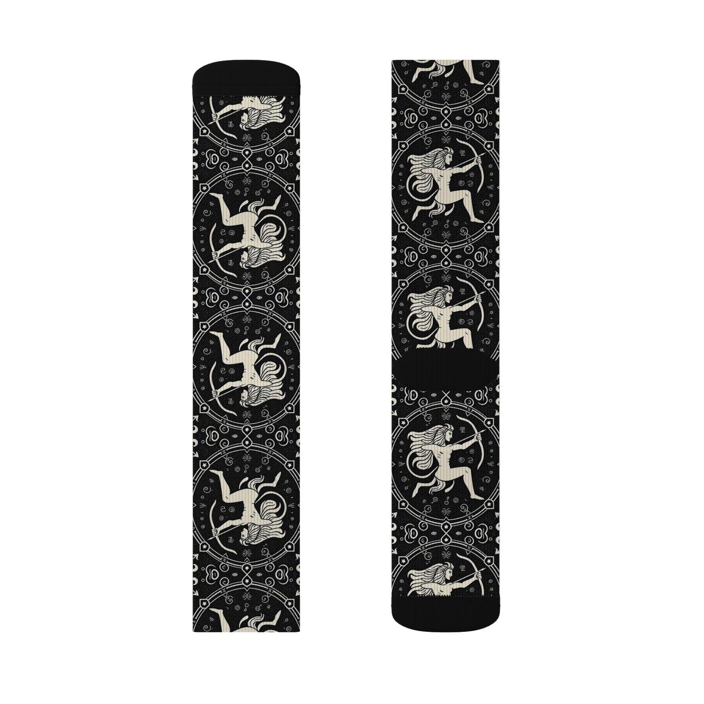 Sublimation Socks, Sagittarius, Zodiac, Pattern