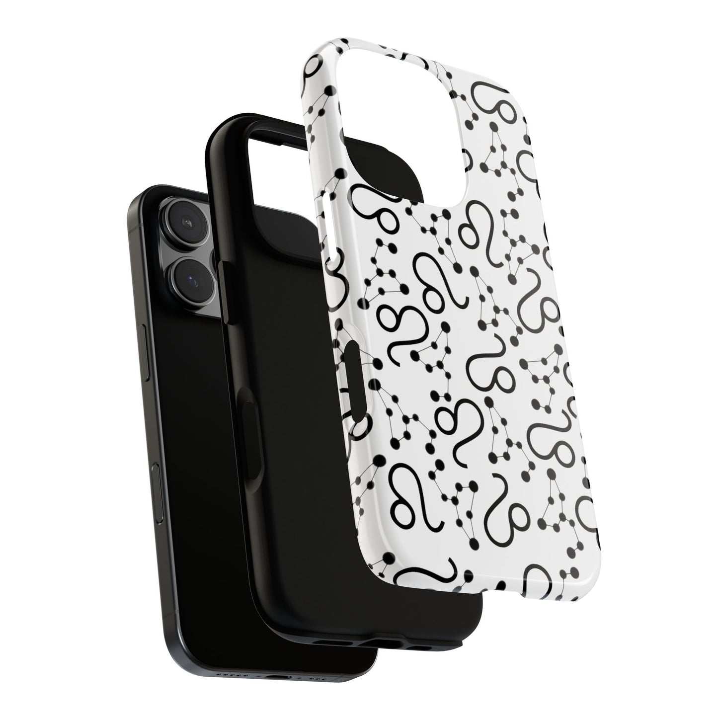 Tough Cases with the Leo Zodiac sign for iPhone, Samsung Galaxy, and Google Pixel devices
