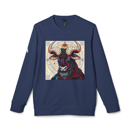Adidas, Unisex Fleece Crewneck Sweatshirt, Taurus, Pop Art v1, Zodiac