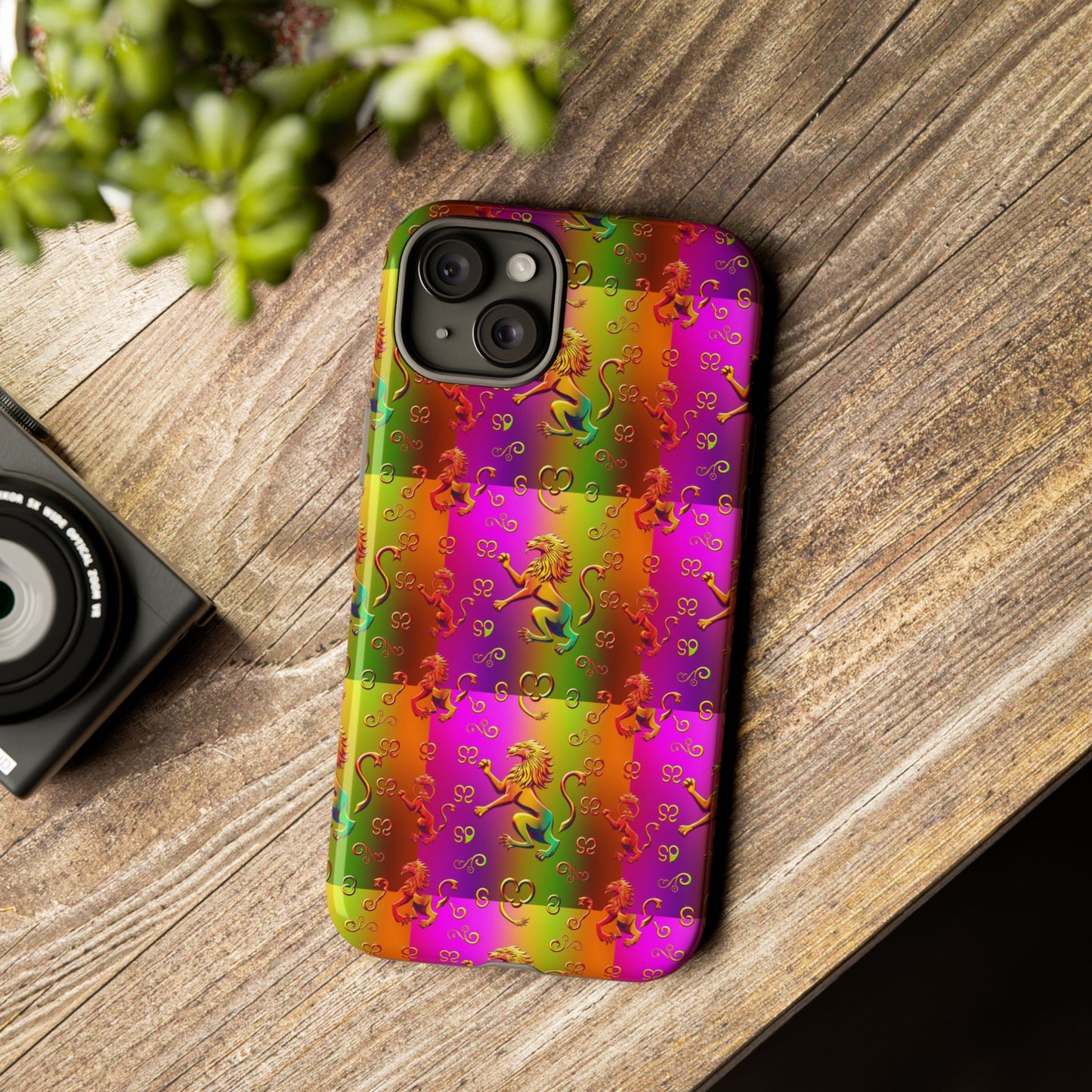 Tough Cases, Leo, Zodiac v1, Metal Pattern