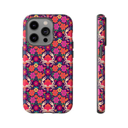 Tough Cases, Cancer, Zodiac v1, Flower Pattern