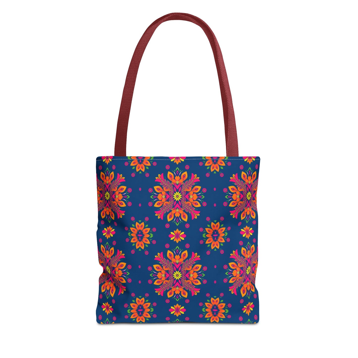 Tote Bag (AOP), Gemini, Zodiac v2, Flower Pattern