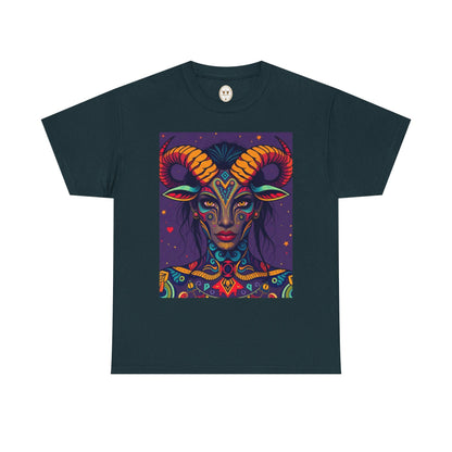 Unisex Heavy Cotton T-Shirt, Taurus, Zodiac v3, Sexy Art
