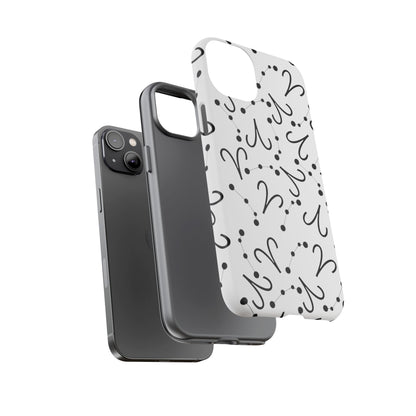 Tough Cases with the Aries Zodiac sign for iPhone, Samsung Galaxy, and Google Pixel devices
