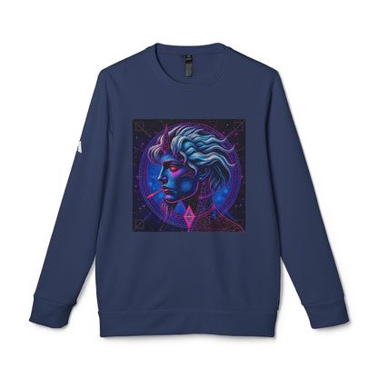 Adidas, Unisex Fleece Crewneck Sweatshirt, Gemini, Pop Art v1, Zodiac