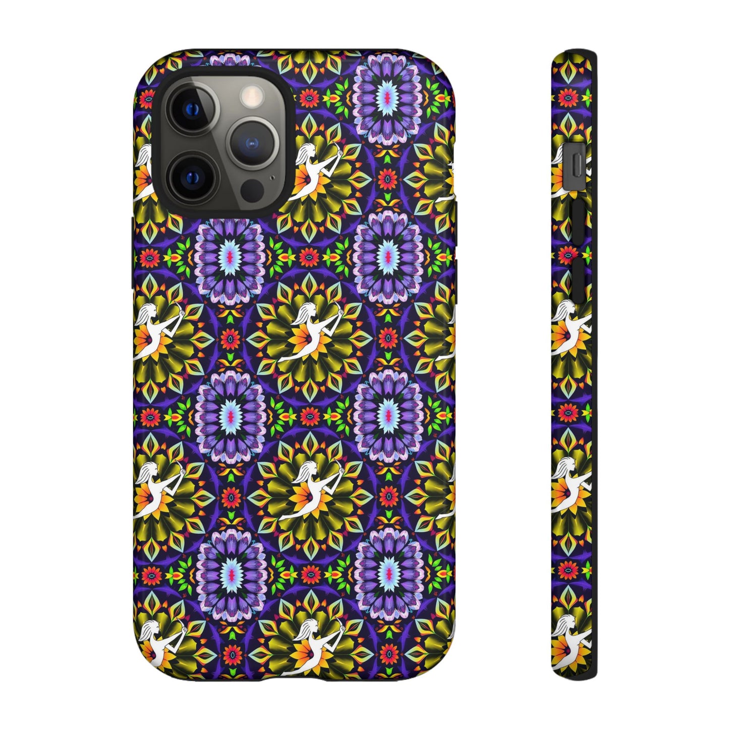Tough Cases, Sagittarius, Zodiac v1, Flower Pattern
