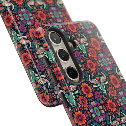 Tough Cases, Taurus, Zodiac v4, Flower Pattern