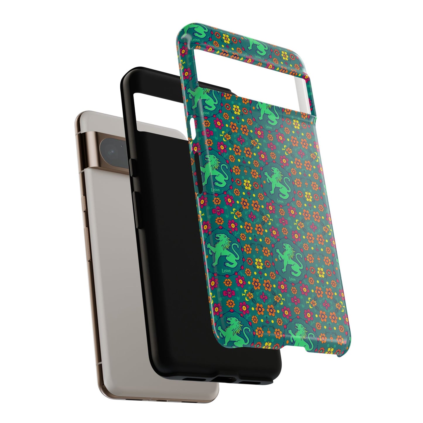 Tough Cases, Leo, Zodiac v3, Flower Pattern