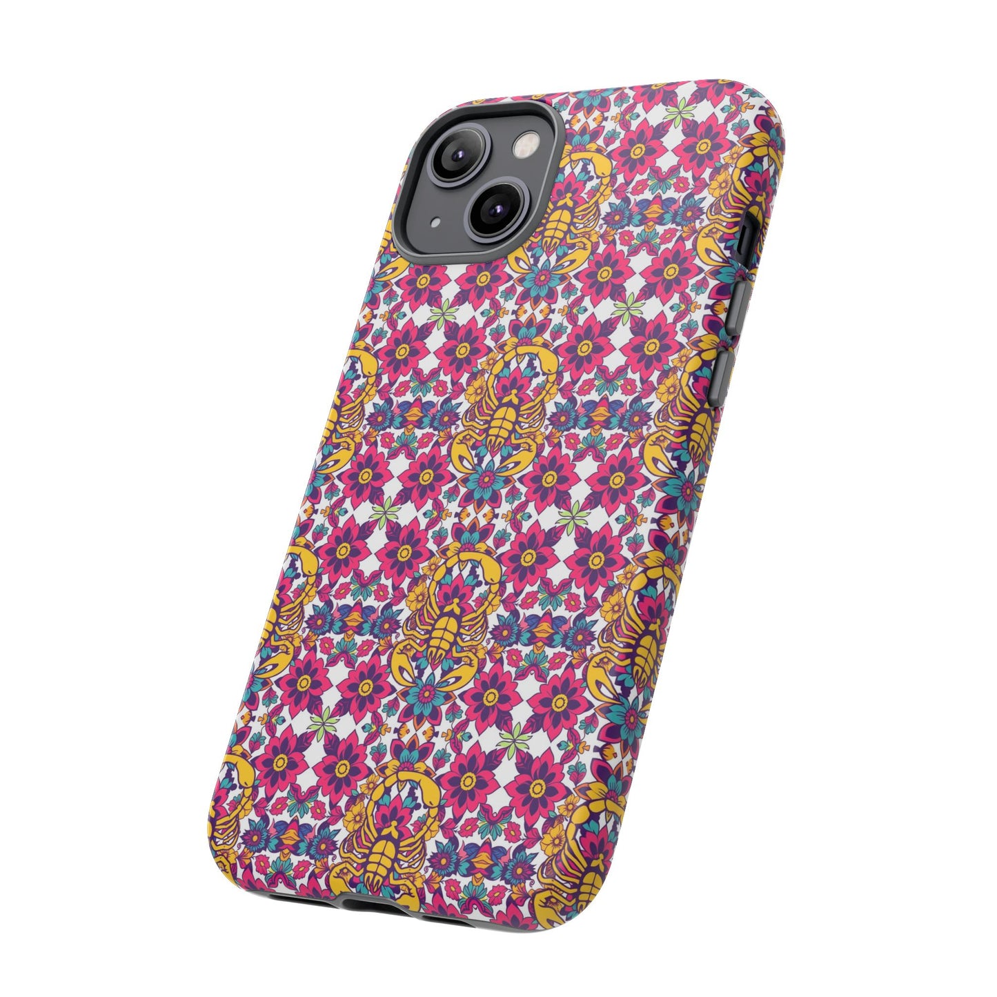 Tough Cases, Scorpio, Zodiac v2, Flower Pattern