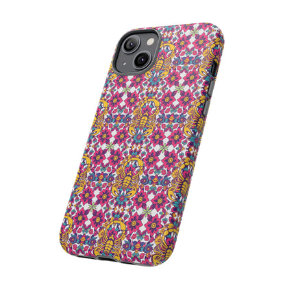 Tough Cases, Scorpio, Zodiac v2, Flower Pattern
