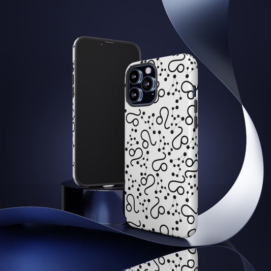 Tough Cases with the Leo Zodiac sign for iPhone, Samsung Galaxy, and Google Pixel devices
