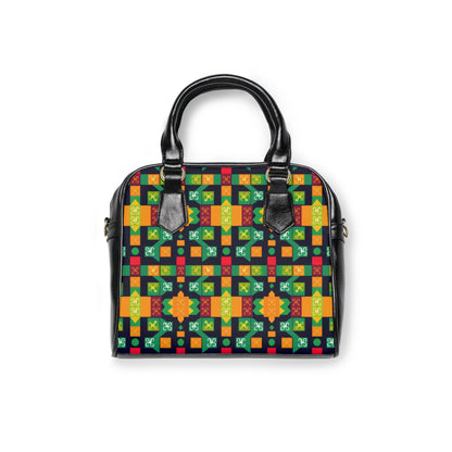 Shoulder Handbag, Virgo, Zodiac v3, Shapes Pattern