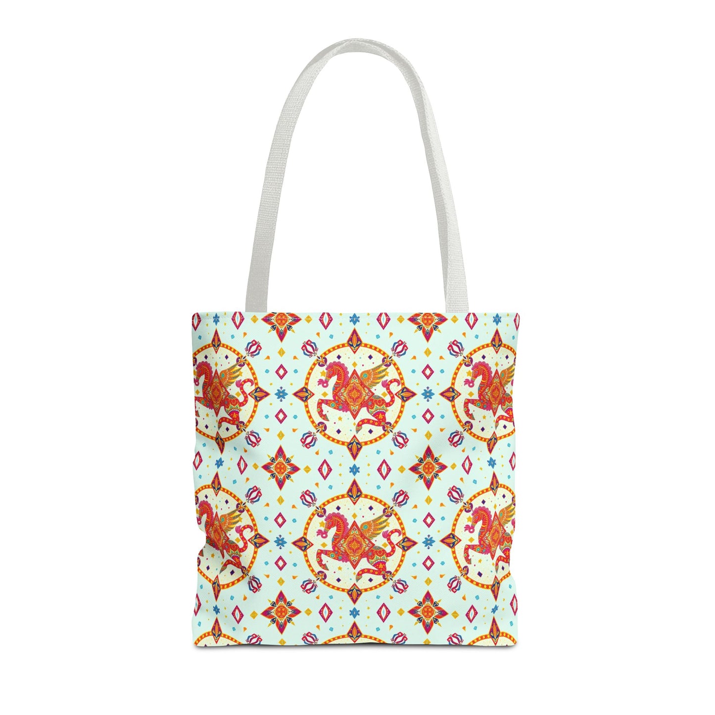 Tote Bag (AOP), Aquarius, Zodiac v1, Jewel Pattern