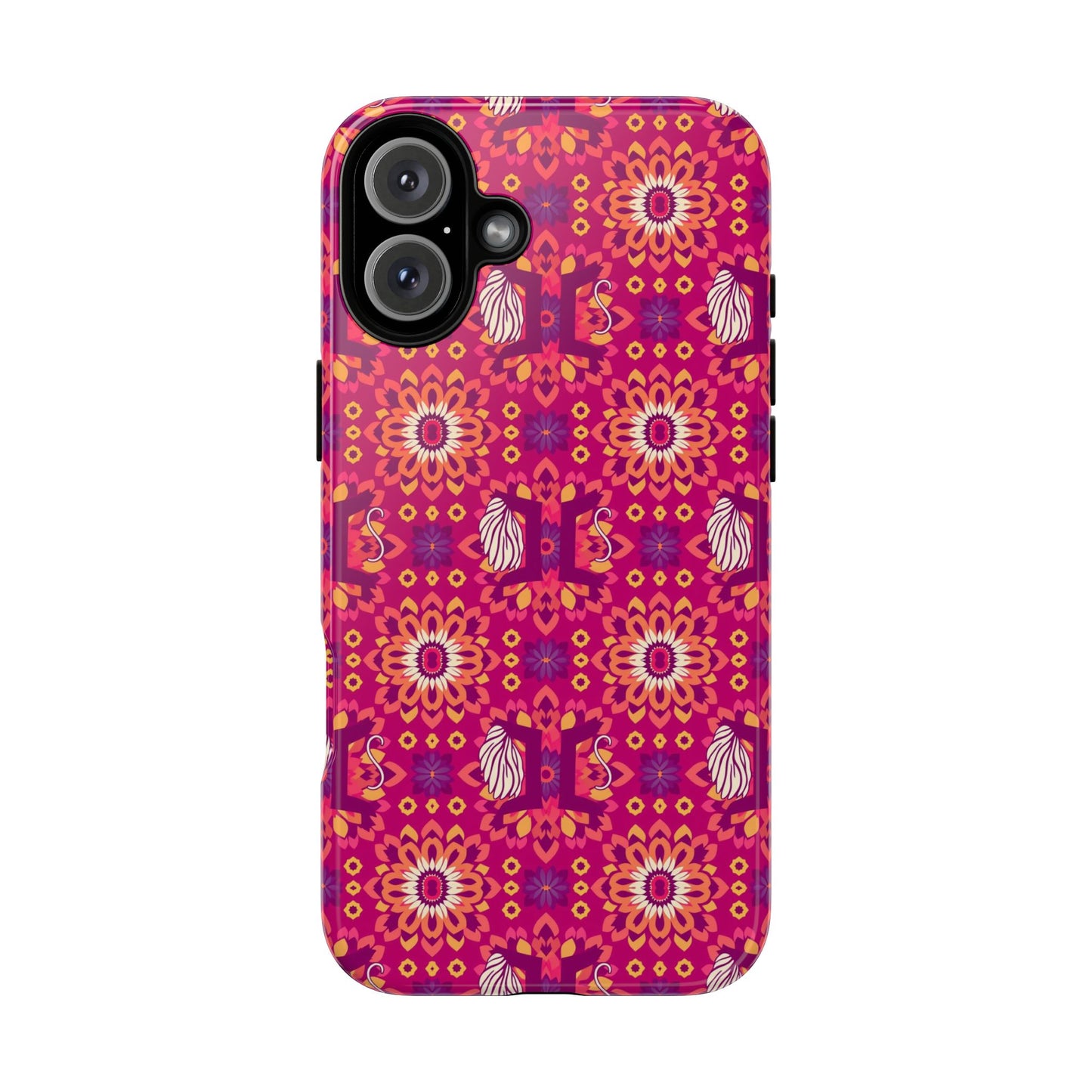 Tough Cases, Gemini, Zodiac v1, Flower Pattern