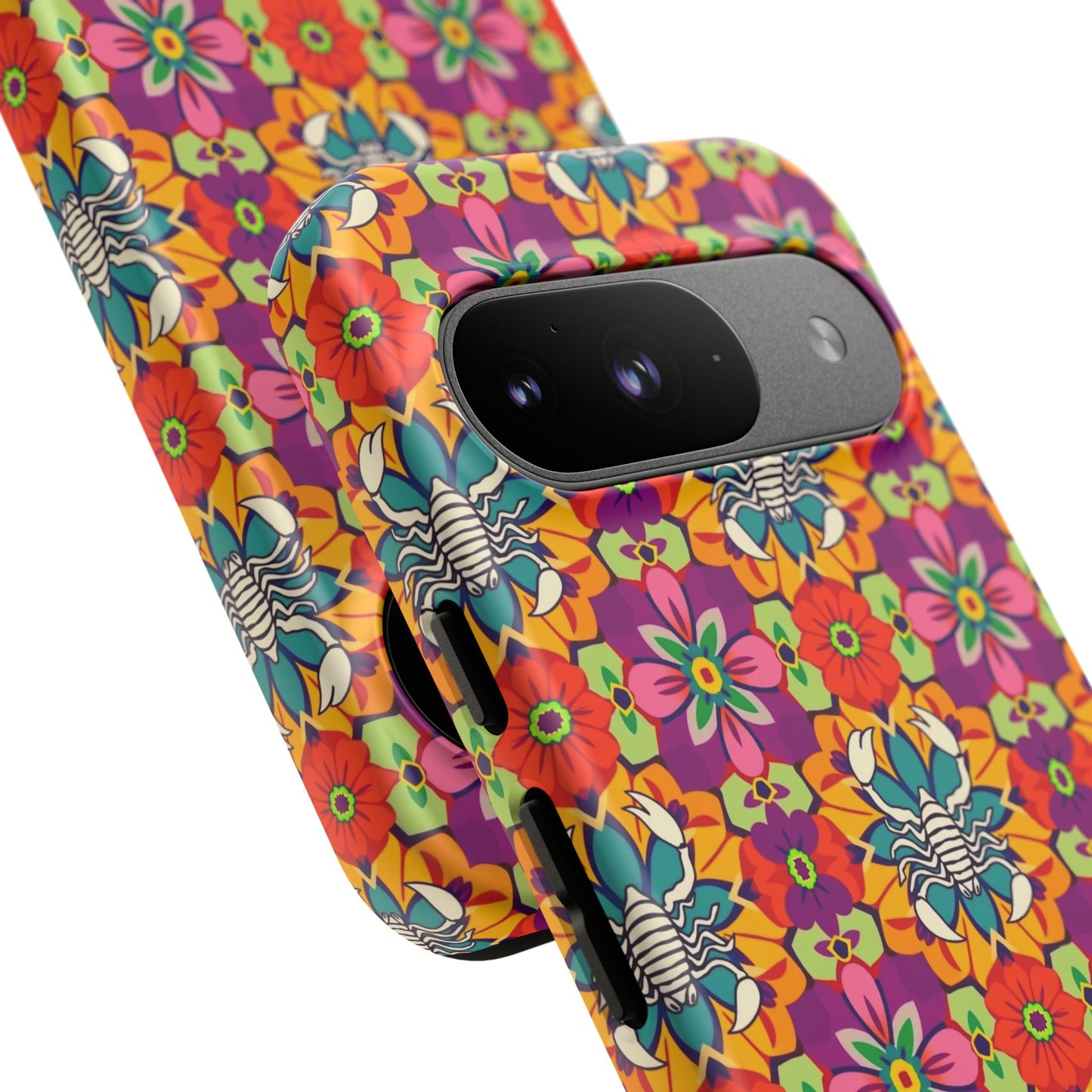 Tough Cases, Scorpio, Zodiac v3, Flower Pattern
