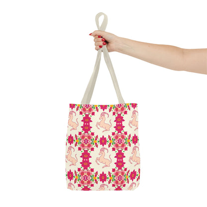 Tote Bag (AOP), Capricorn, Zodiac, Flower Pattern