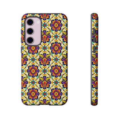 Tough Cases, Taurus, Zodiac v1, Flower Pattern
