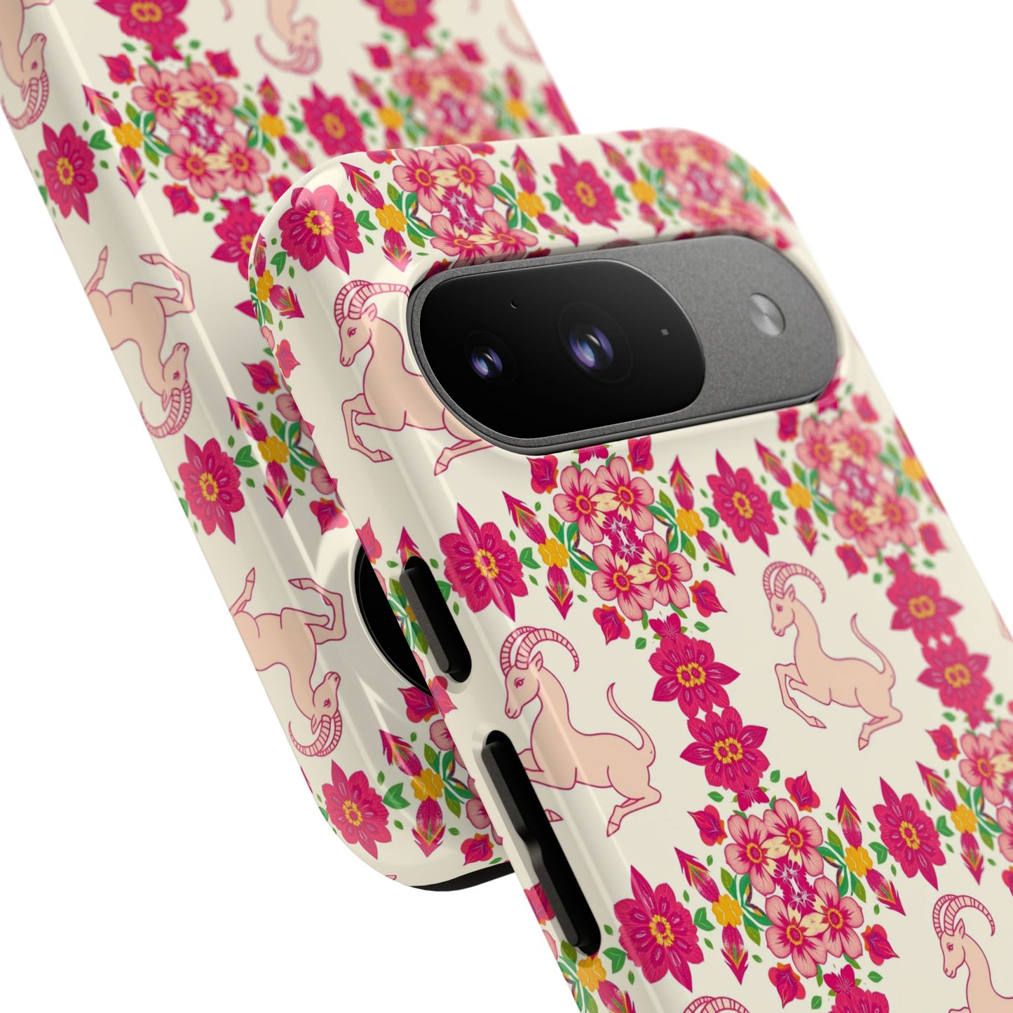Tough Cases, Capricorn, Zodiac v3, Flower Pattern