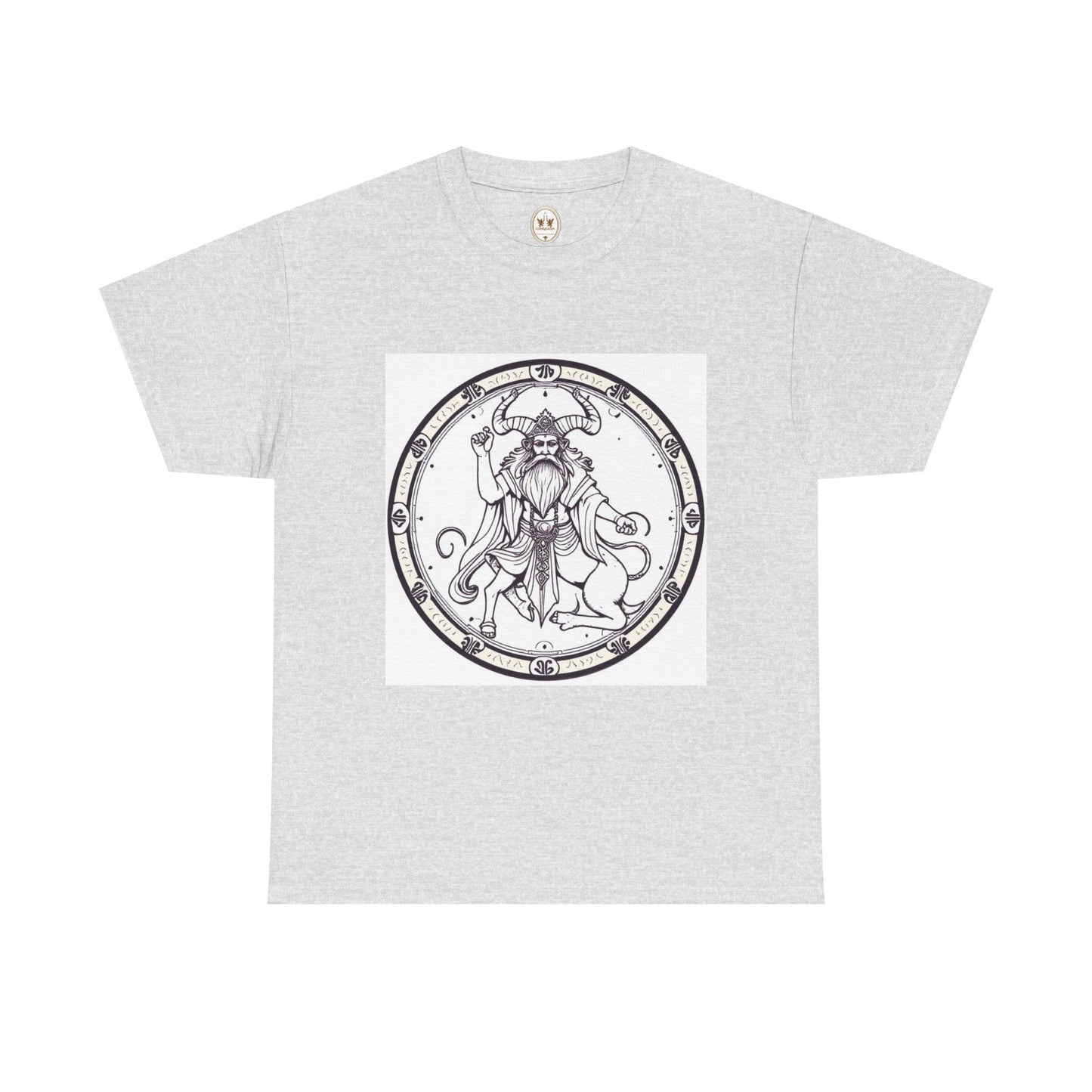 Unisex Heavy Cotton T-Shirt, Bull Centaur v1, Taurus Zodiac Design
