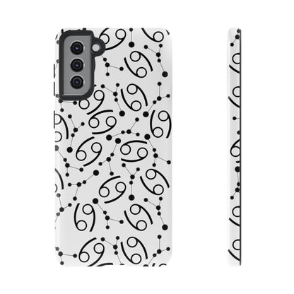 Tough Cases with the Cancer Zodiac sign for iPhone, Samsung Galaxy, and Google Pixel devices