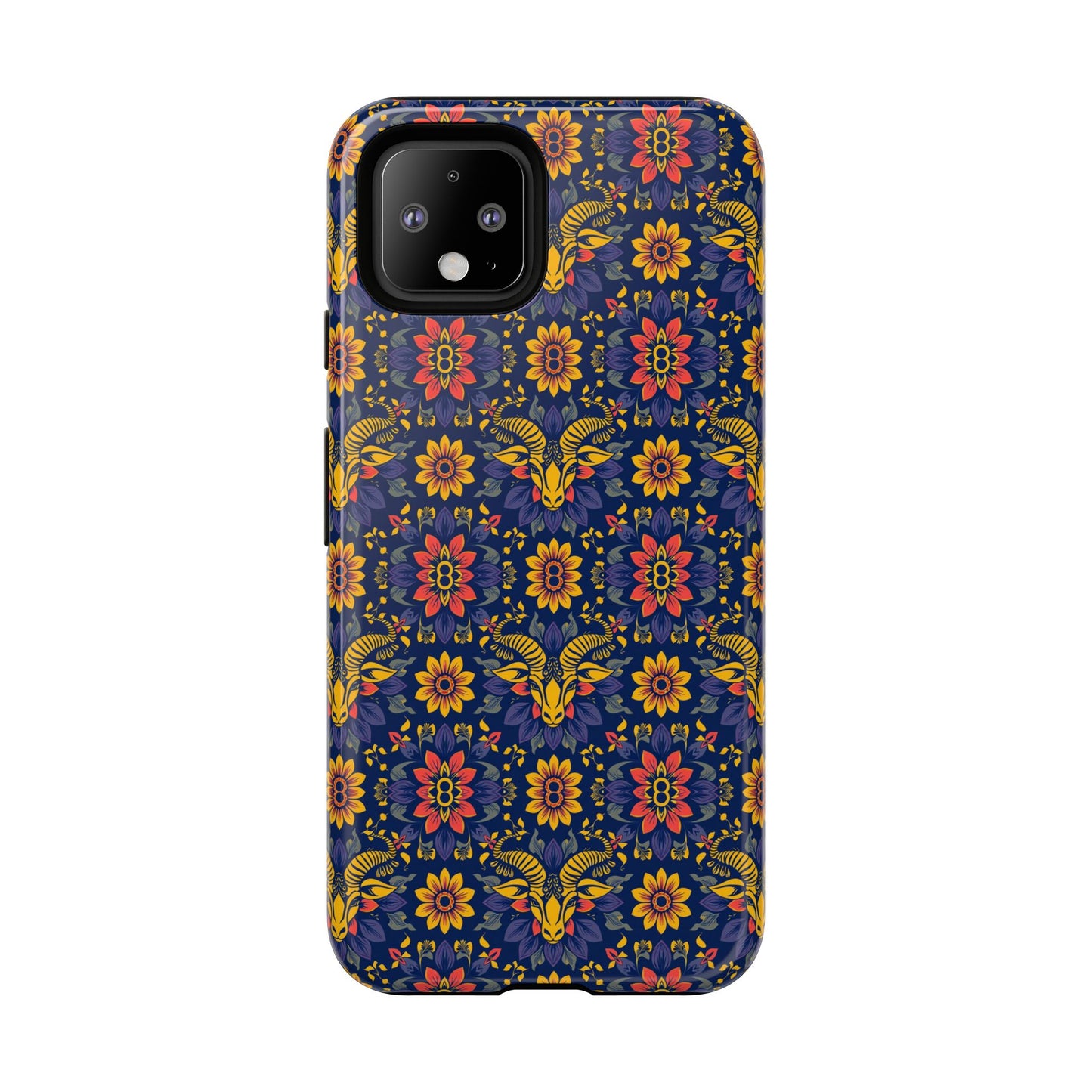 Tough Cases, Taurus, Zodiac v3, Flower Pattern