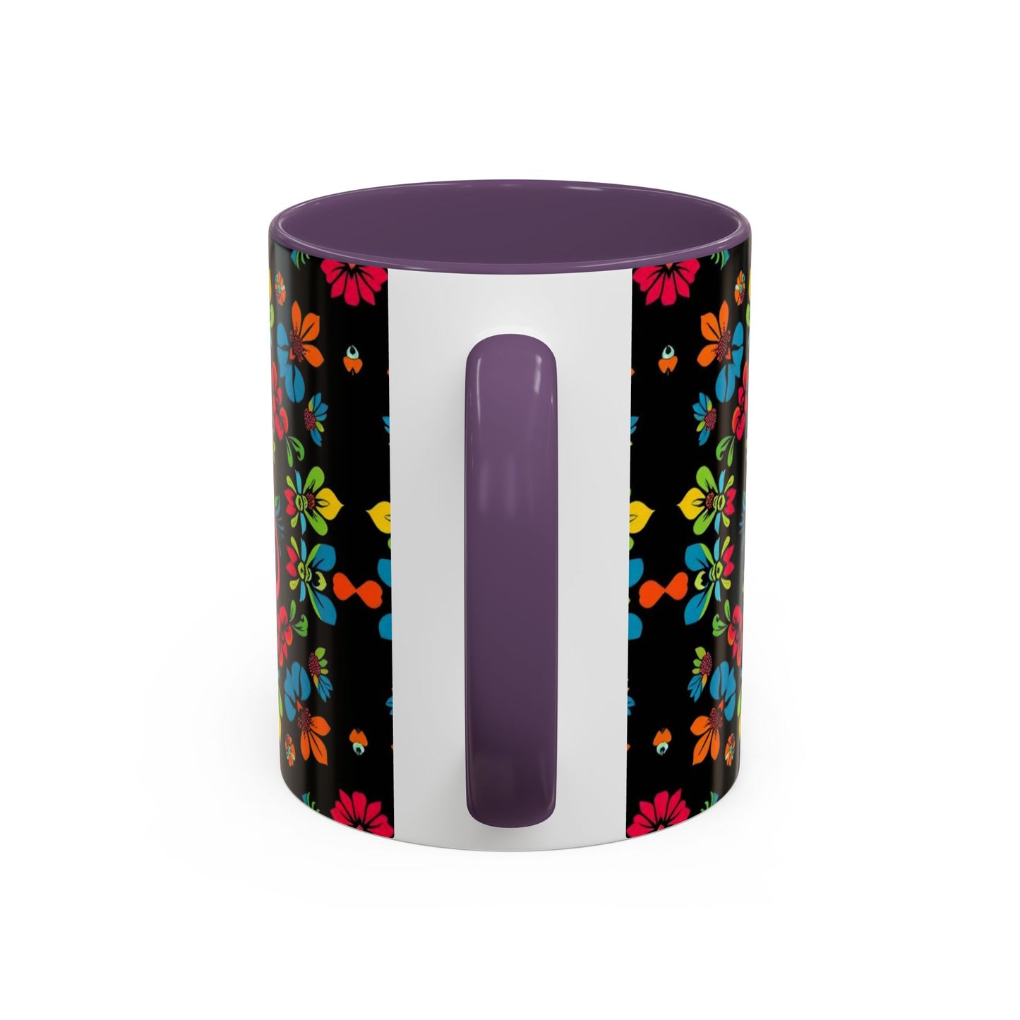 Accent Coffee Mug, Zodiac. Virgo, Flower Pattern, (11, 15oz)