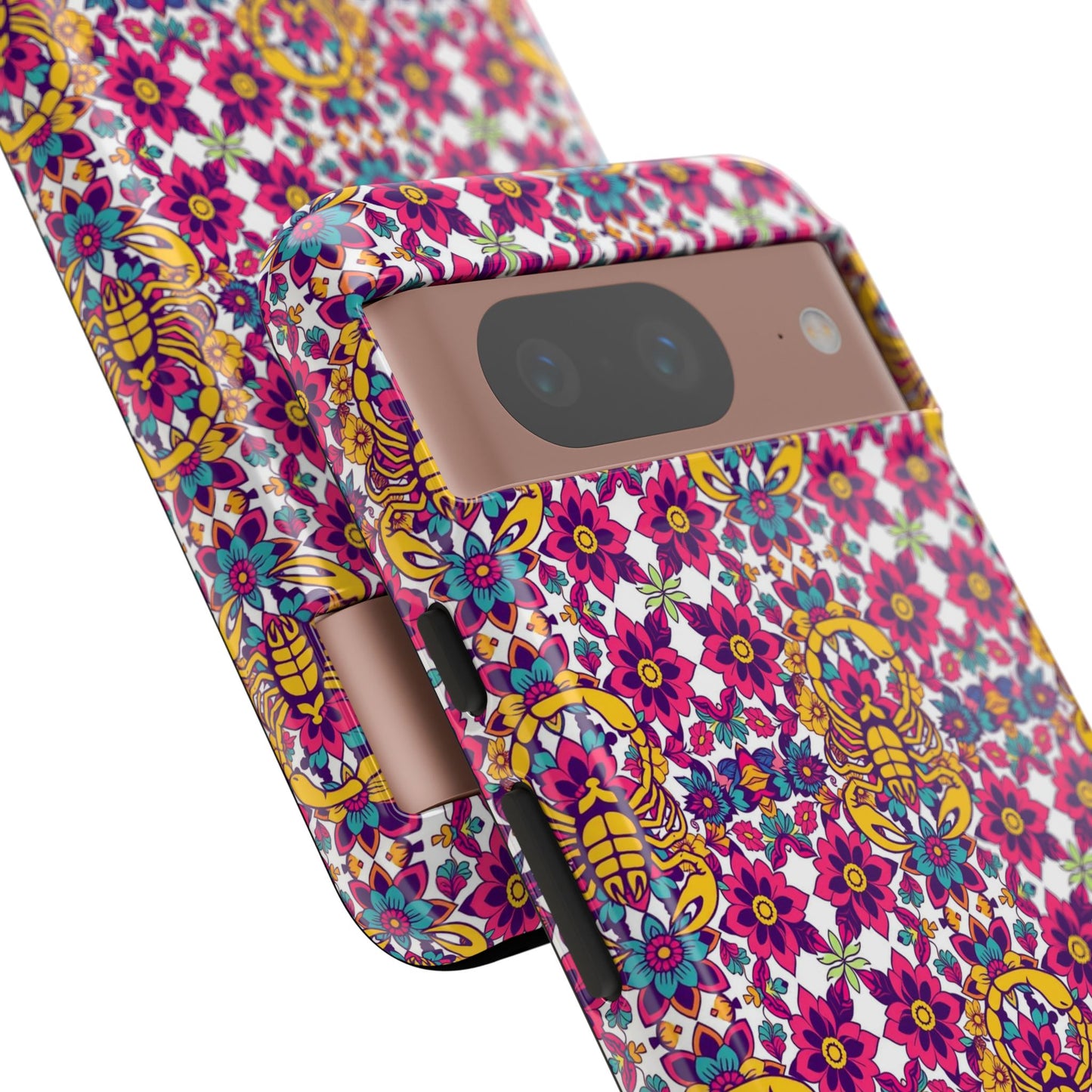 Tough Cases, Scorpio, Zodiac v2, Flower Pattern