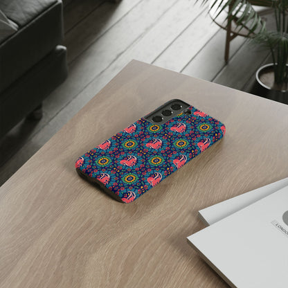 Tough Cases, Capricorn, Zodiac v1, Flower Pattern