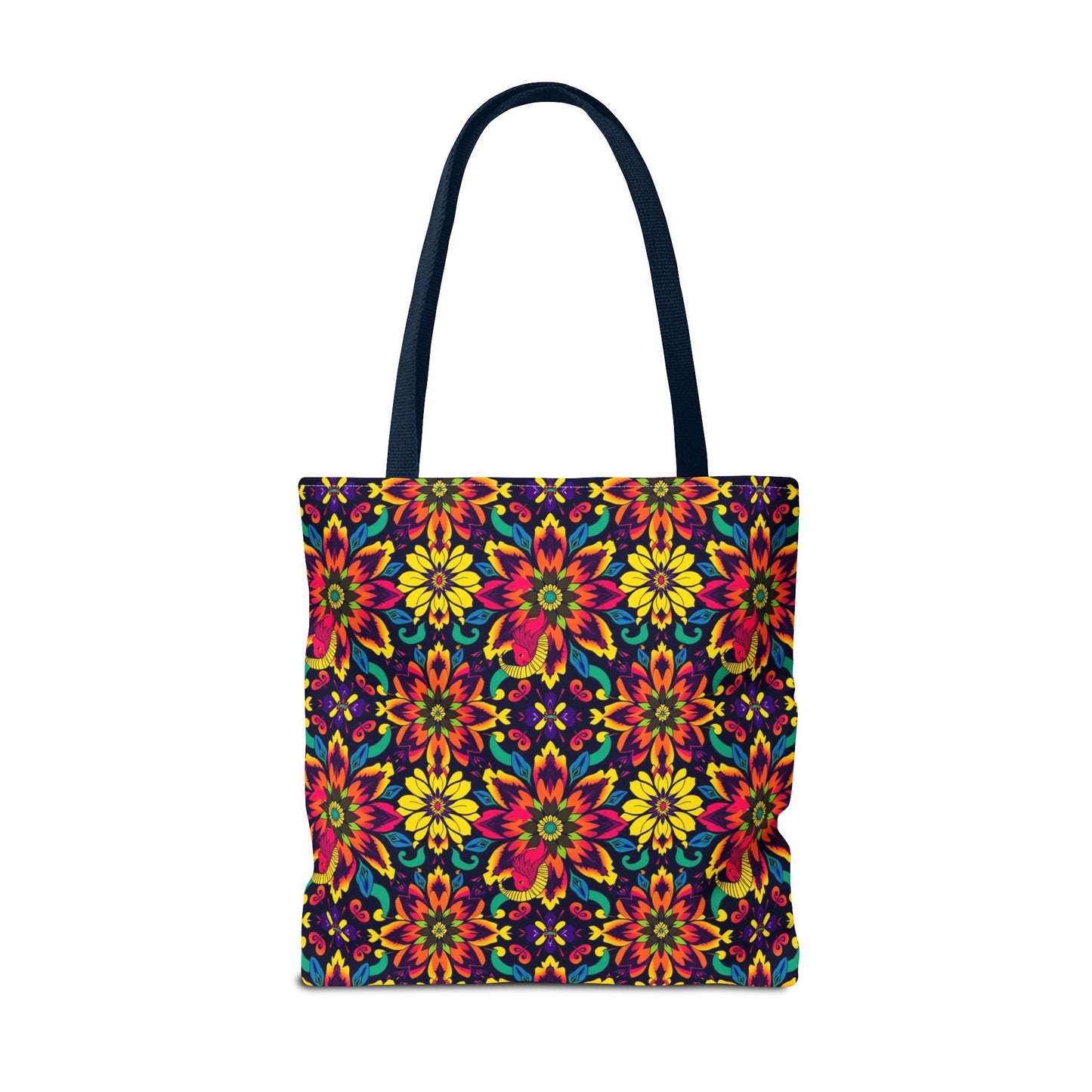 Tote Bag, (AOP), Capricorn, Zodiac, Flower Pattern